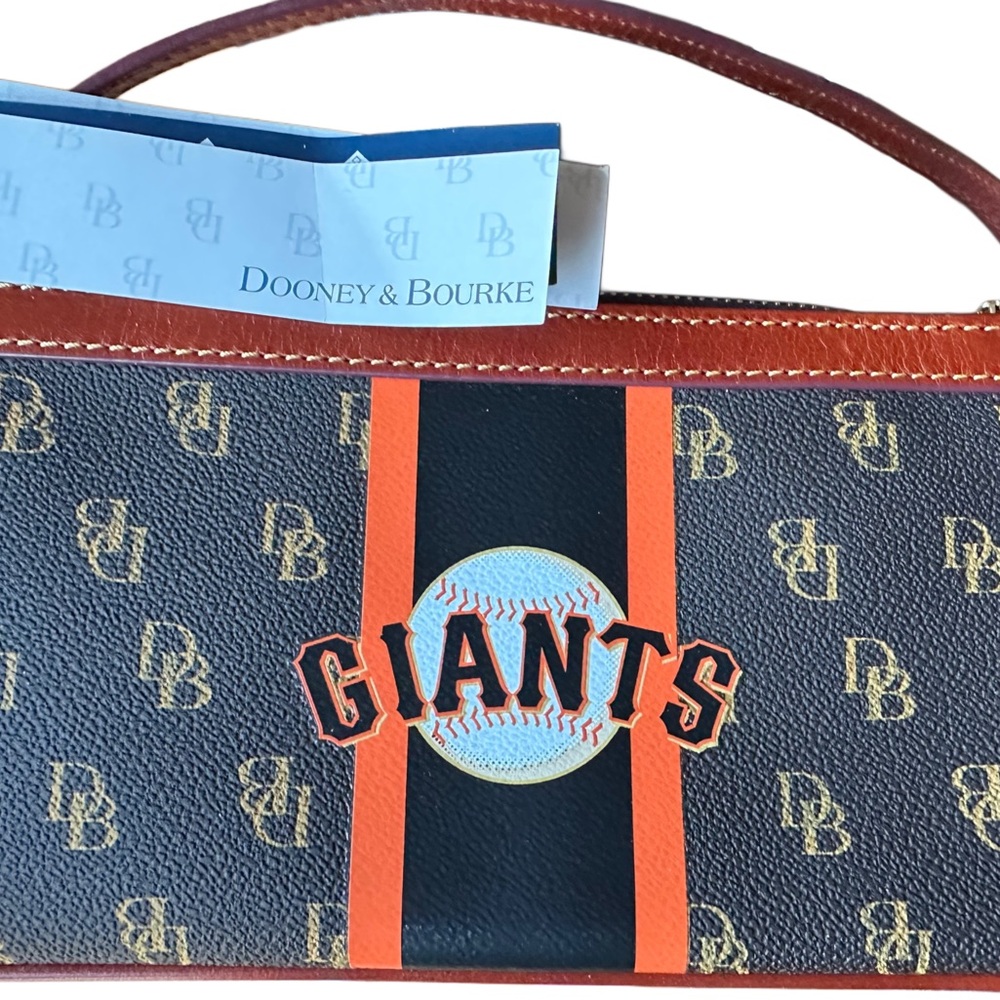 Dooney & Bourke Brown and Orange San Francisco Giants Clutch